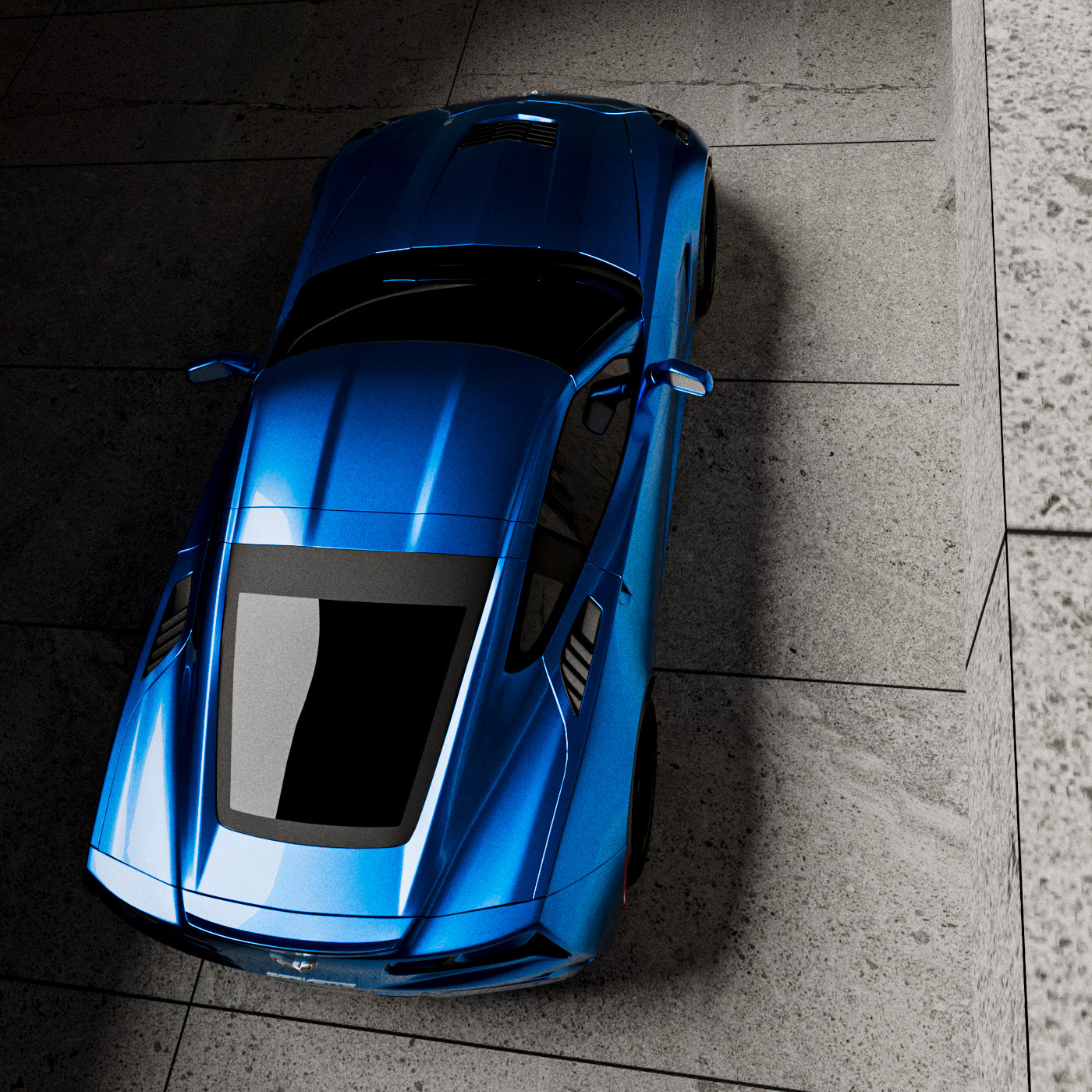 CGI 3D visualization automotive   blender Corvette car photography Cars Vehicle