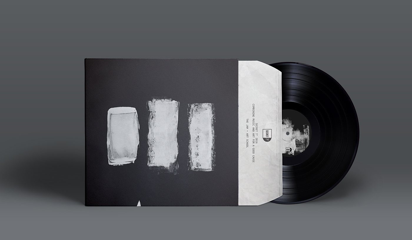 secret 7" album cover record sleeve music design Music Artwork graphic design  Hand Painted Packaging ILLUSTRATION 
