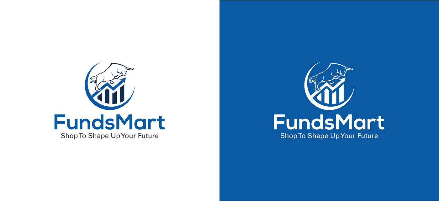 Logo Design branding  Fundsmart nexviz visiting card