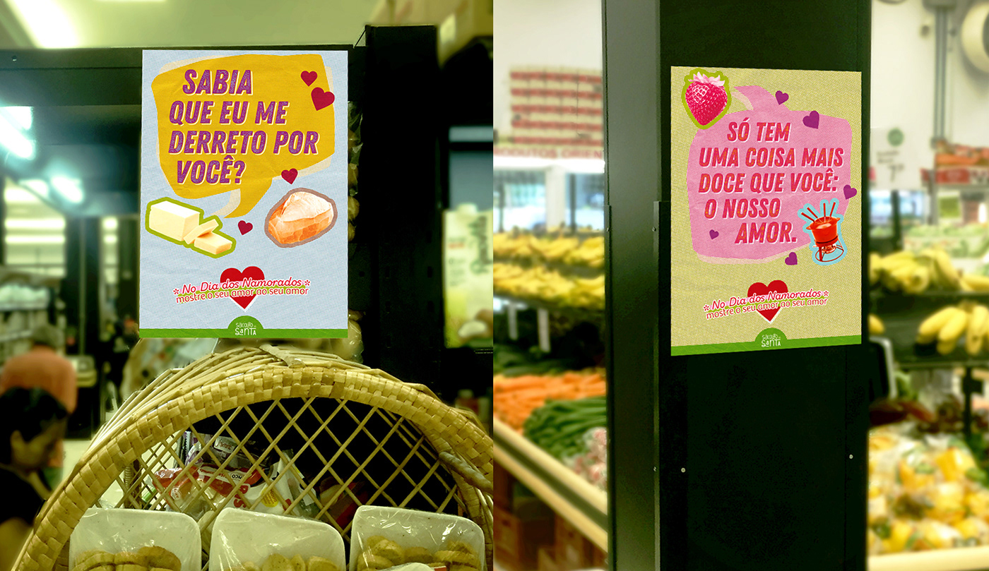 cartaz Dia dos namorados adverstising hortifruti Propaganda poster Redes Sociais social media post supermercado