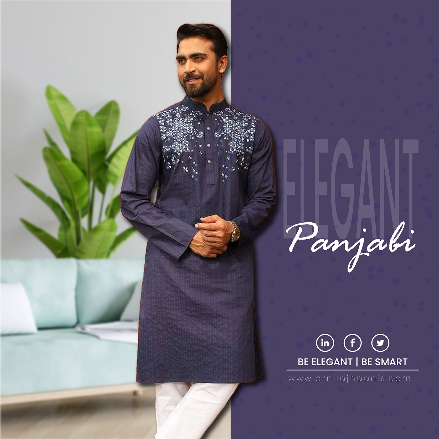 bangla panjabi Social Media Design Fashion  Clothing fashion design apparel merchandise facebook post Instagram Post