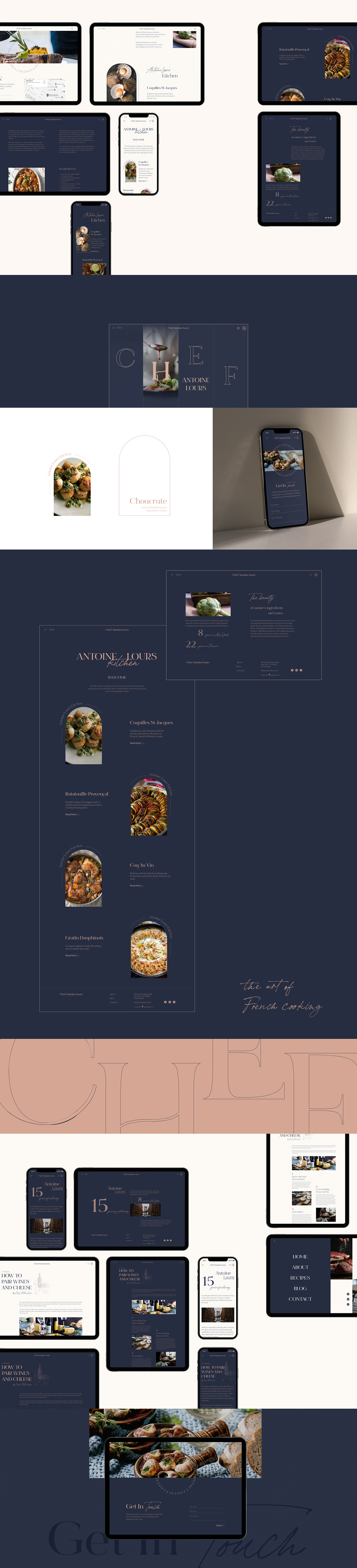 chef site ui design UI/UX UX design Web Web Design  Website