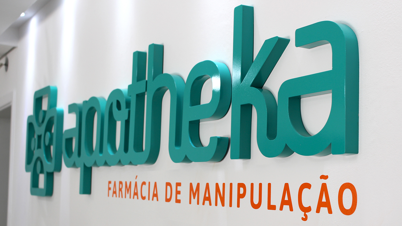 apotheka medicine Rebrand Sorocaba Brazil Classic modern pharmacy compounding