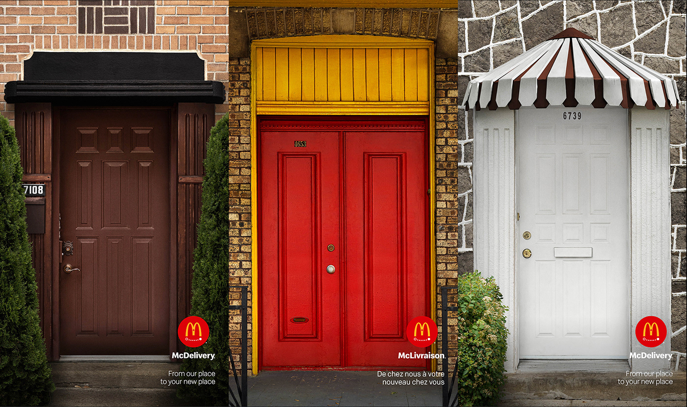 architecture delivery door Fries mcdonald's MOVING print out of home