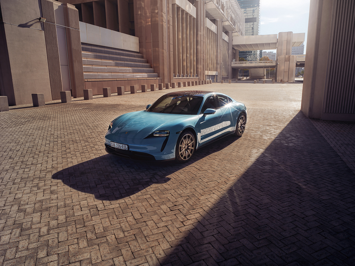 automotive   Automotive Photography CGI electric Electric Car lifestyle Porsche Taycan turbo s