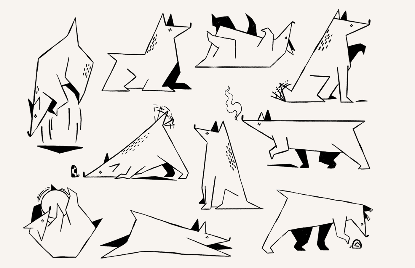 animation  animals illustration Character design  digital illustration concept art 2D Animation characterdesign character animation walkcycleanimation pattern design 