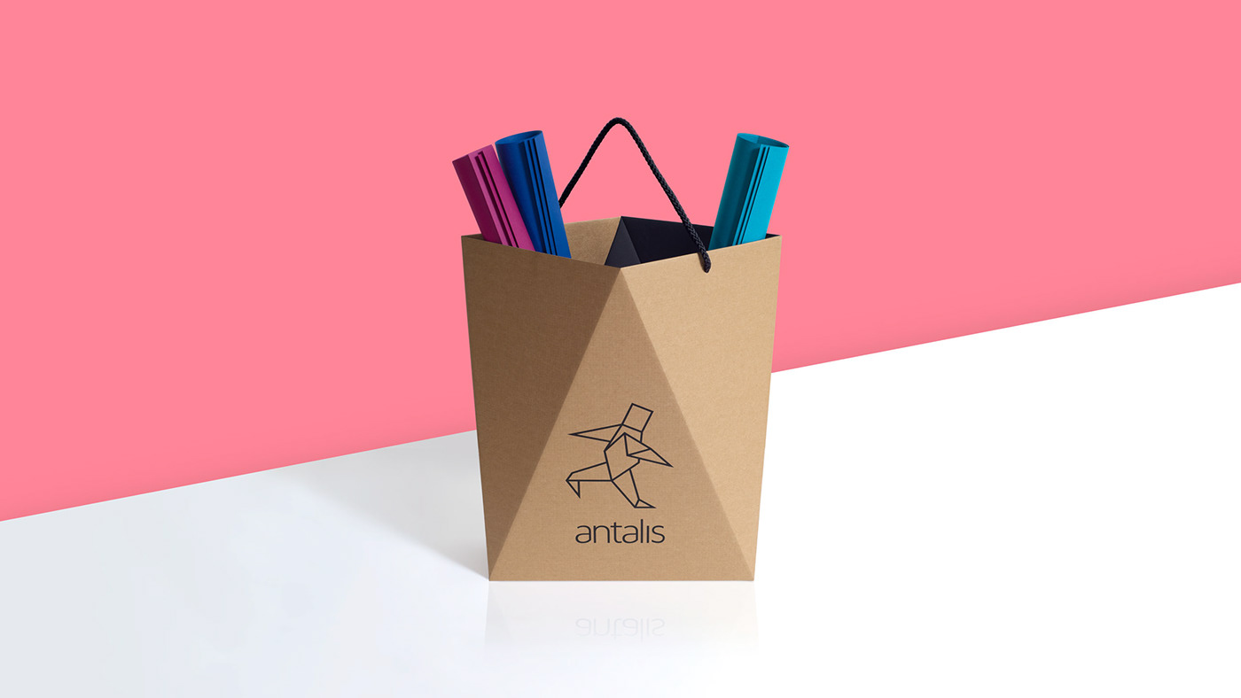 Antalis promotional luxury corrugate carrier bag.