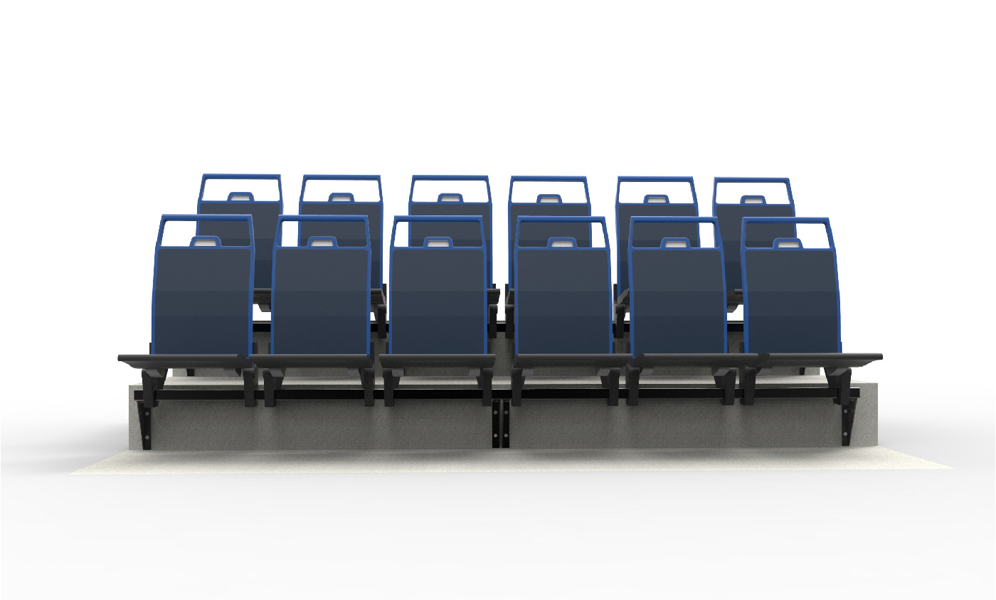 Stadium Seating stepped seating sports individual seating furniture system seating system