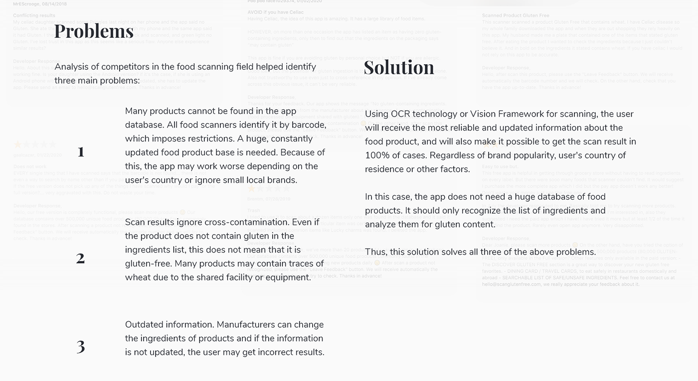 app Case Study cook diet Food  interaction scanner UI ux healthcare