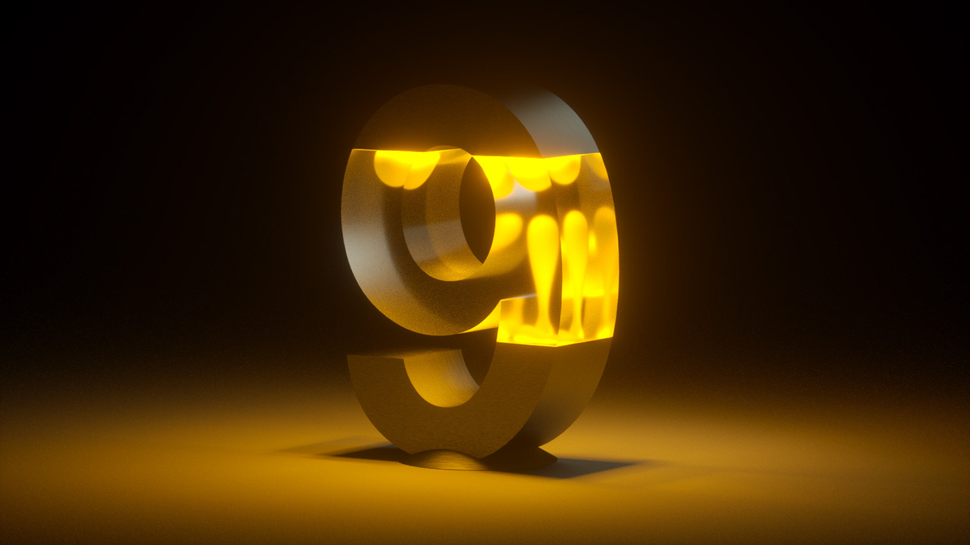 36days cinema 4d octane type letter lettering CGI 3D types