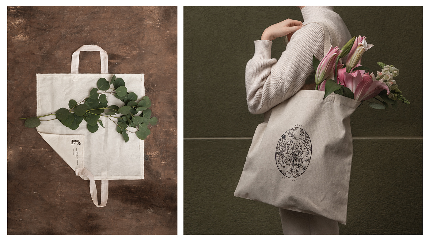 graphic design  Flowers Coffee restaurant Flower Shop identity stationary Packaging plants branding 