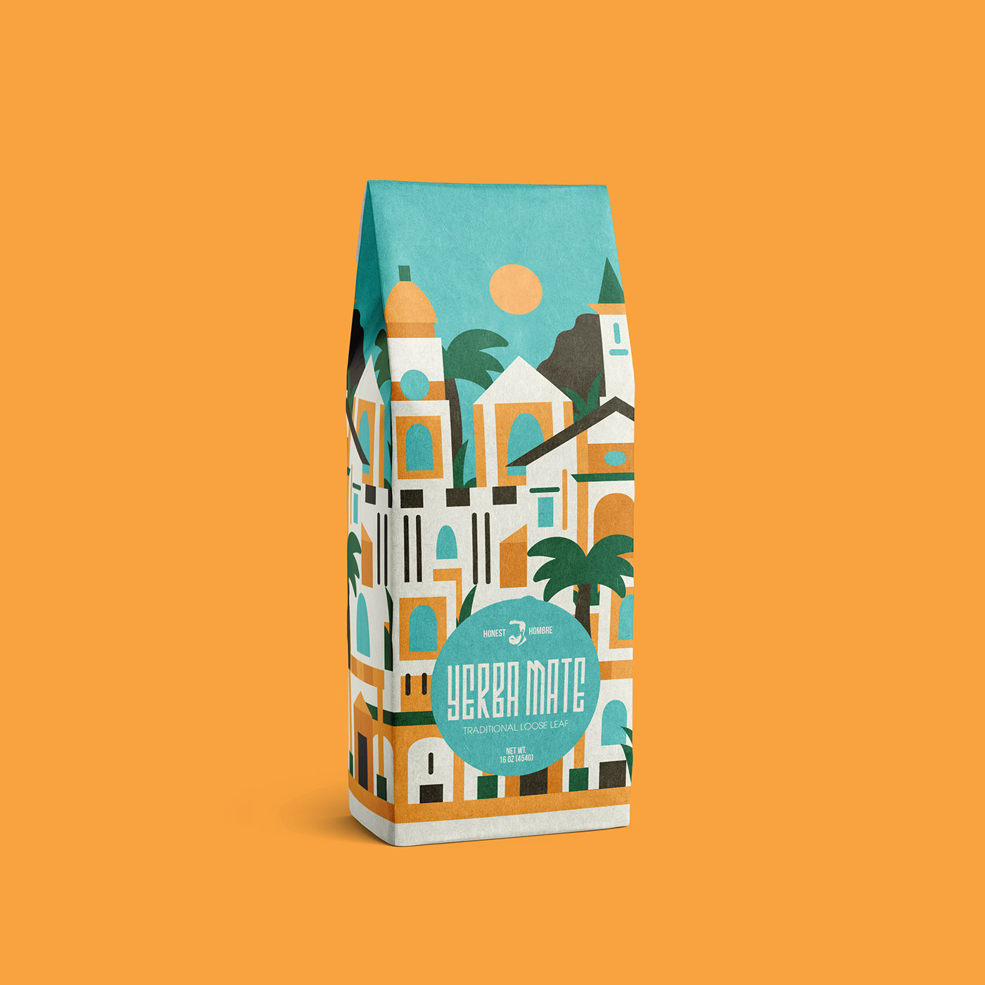 yerba mate Packaging design branding  logo hombre honest tea bombilla