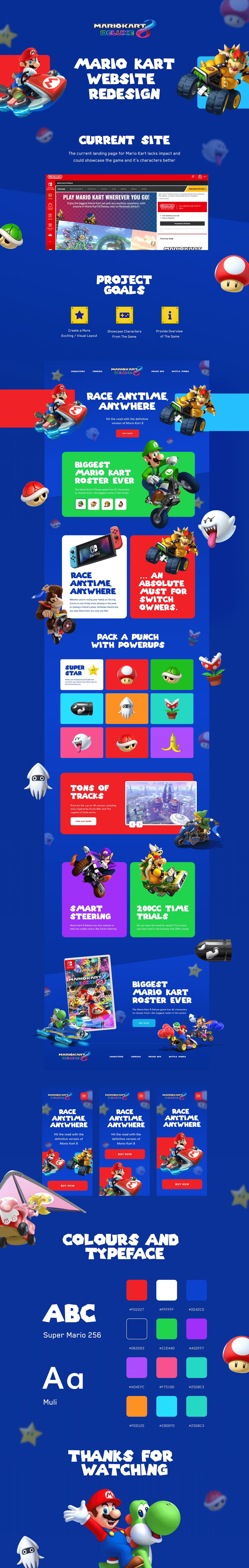 Gaming mario mario kart Nintendo Web Design 