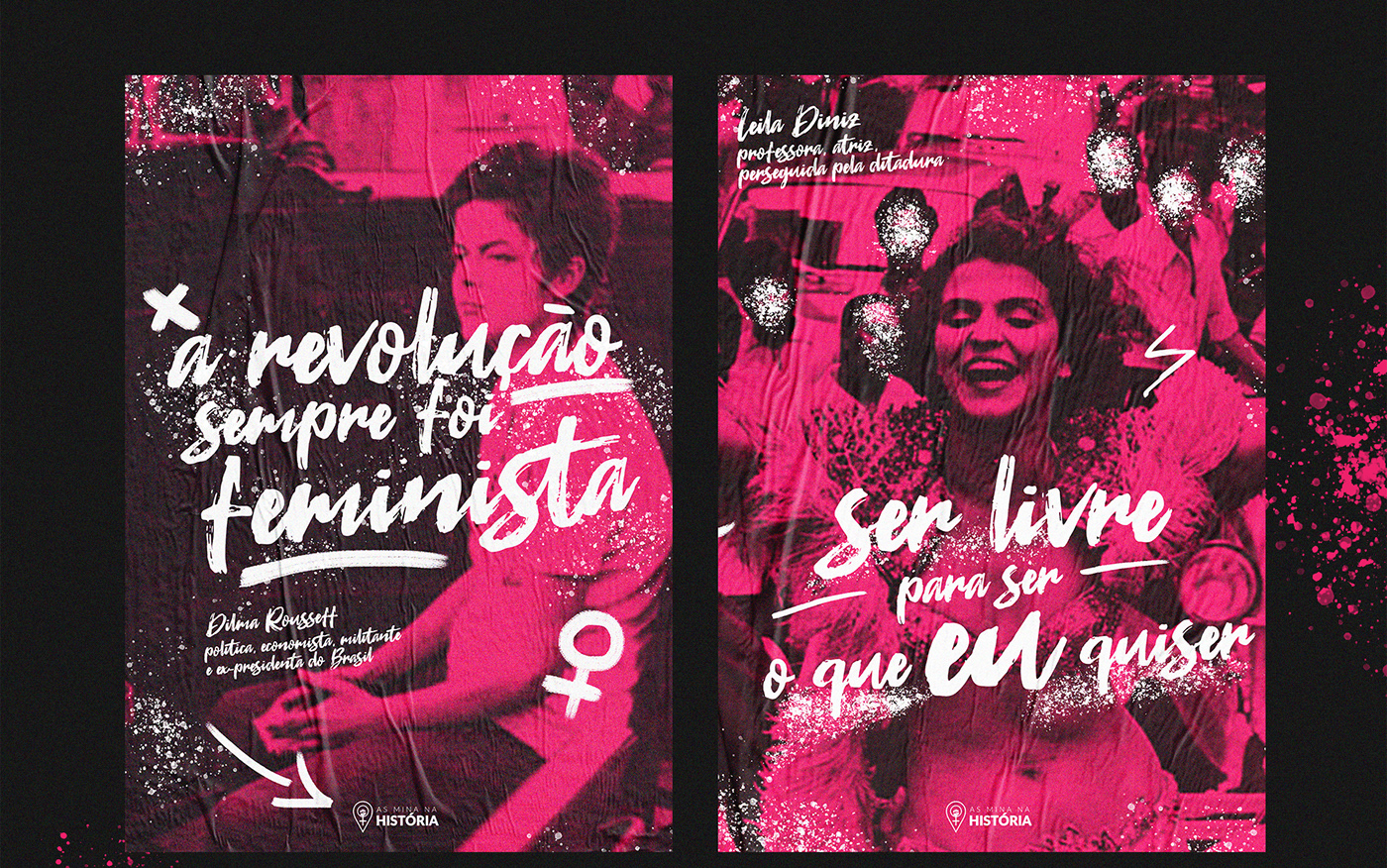 feminism feminismo pin woman mulher branding  Blog marca rosa identity