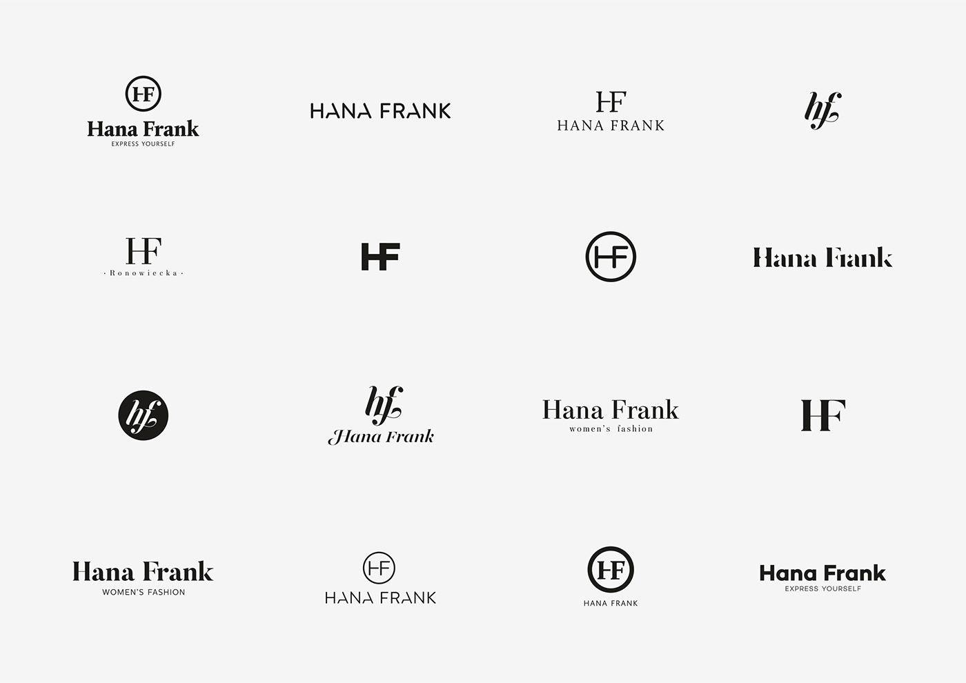 fashion brand shop wear clothes letters identity logo print typography   black