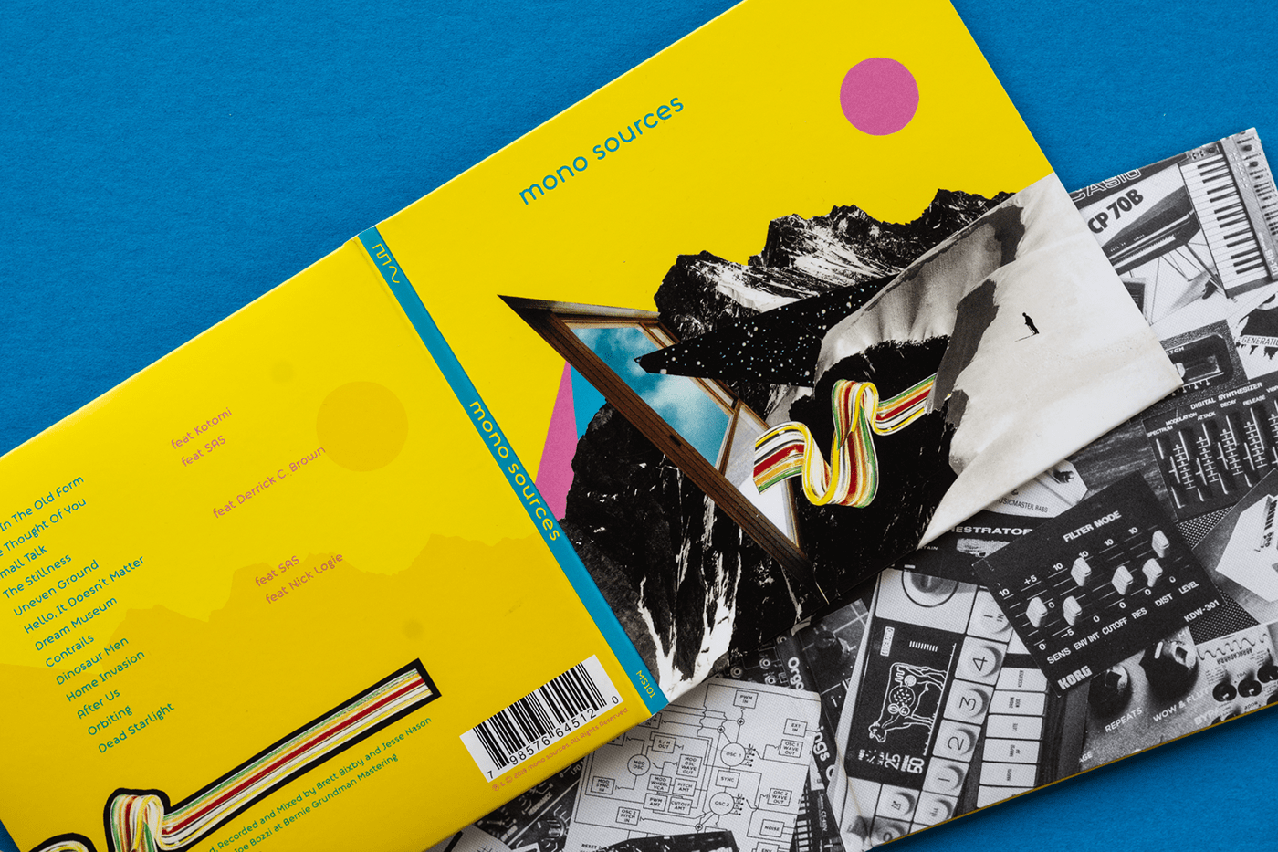 graphic design  music Packaging collage