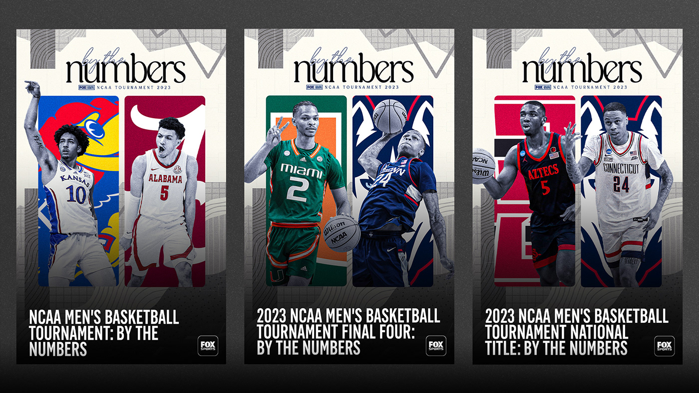 basketball editorial design  Fox Sports graphic design  march madness NCAA SMSports sports Sports Design sports graphics