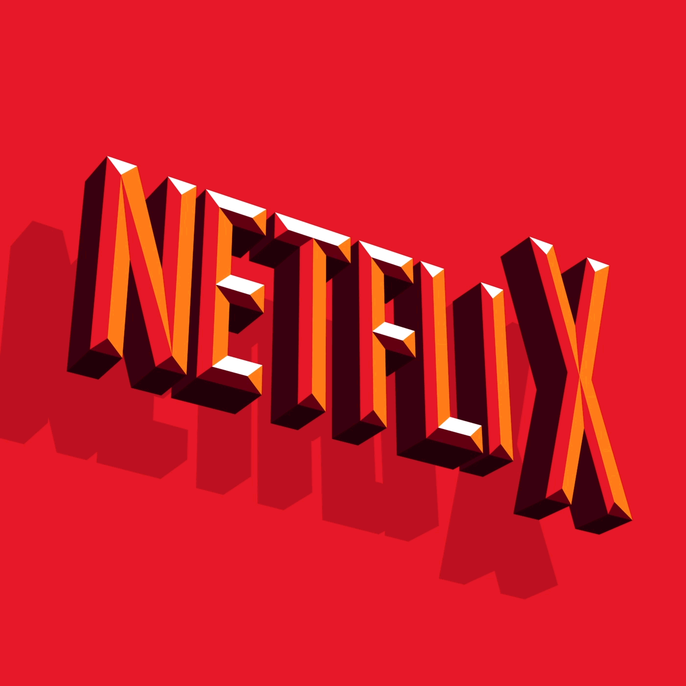 3D branding  gifs ILLUSTRATION  kinetic typography lettering Netflix repeats stickers type