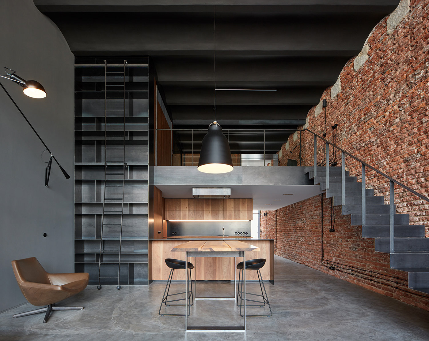 LOFT apartments interiors design architects industrial style