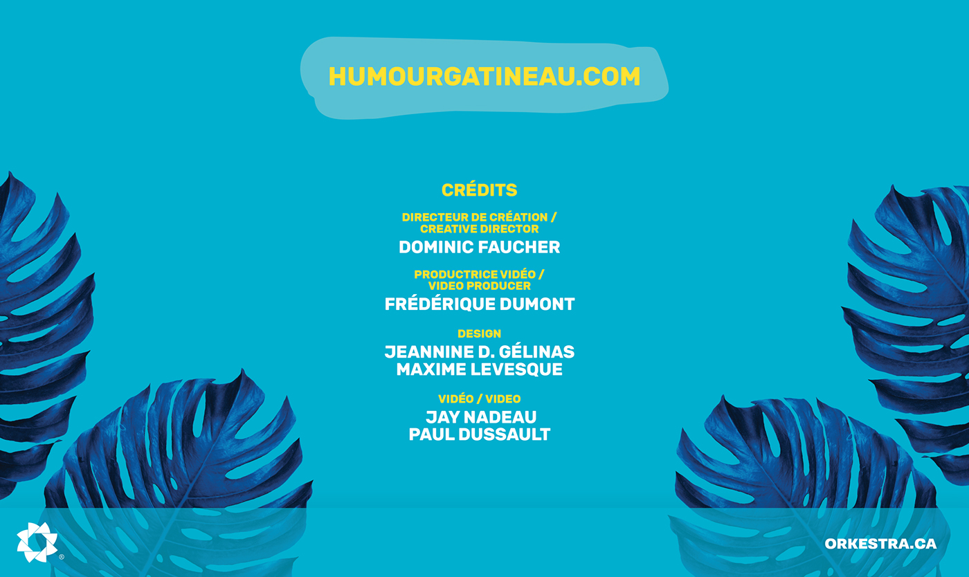 festival humour humor Gatineau design laugh orkestra Event Advertising  Show