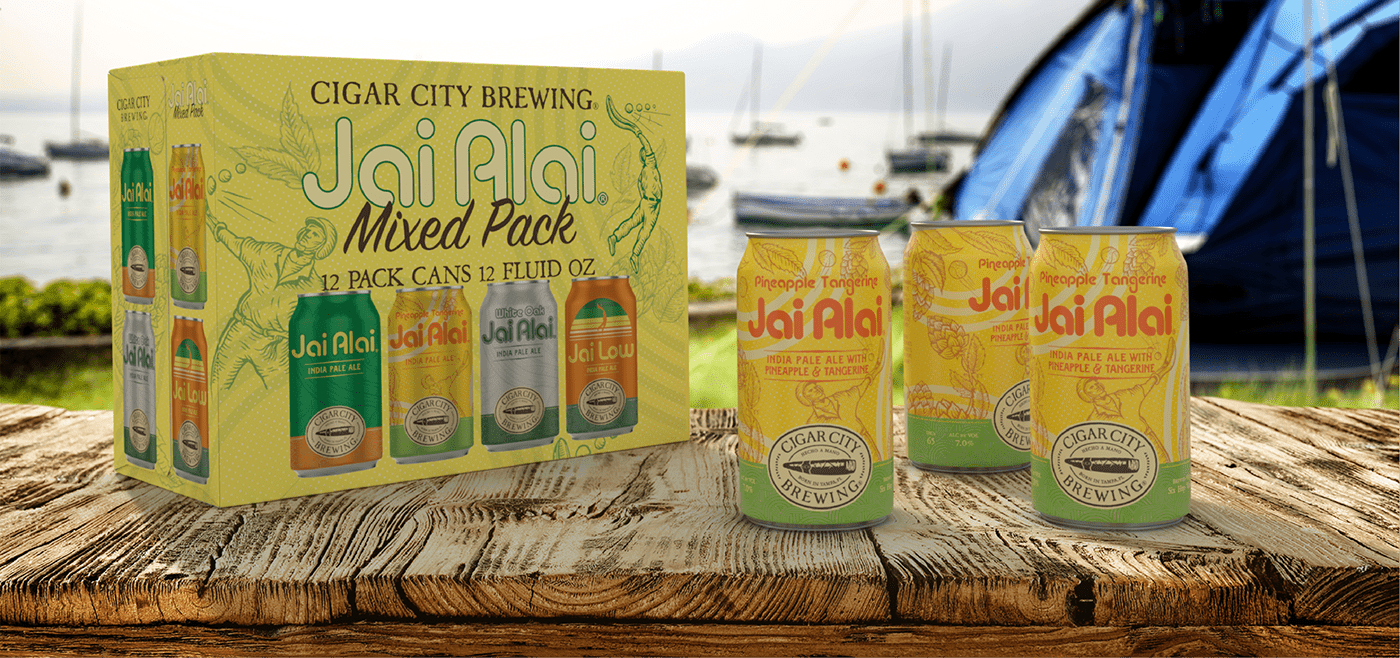 beer beverage branding  craft beer design Jai alai Label logo Packaging visual identity