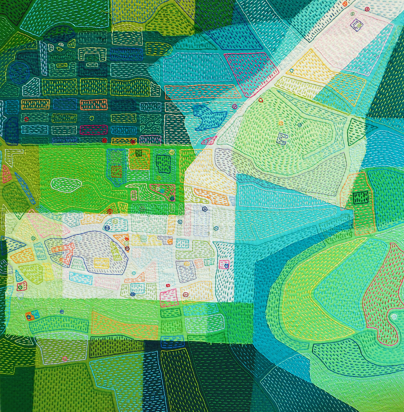 edinburgh scotland map Travel textile pattern color line