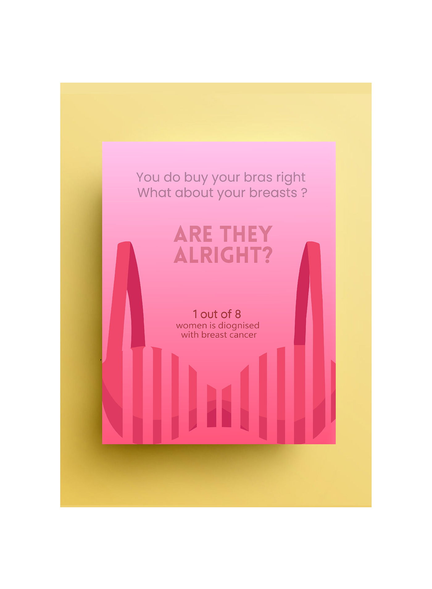 social issue breast cancer cancer awareness Illustrator photoshop campaign poster