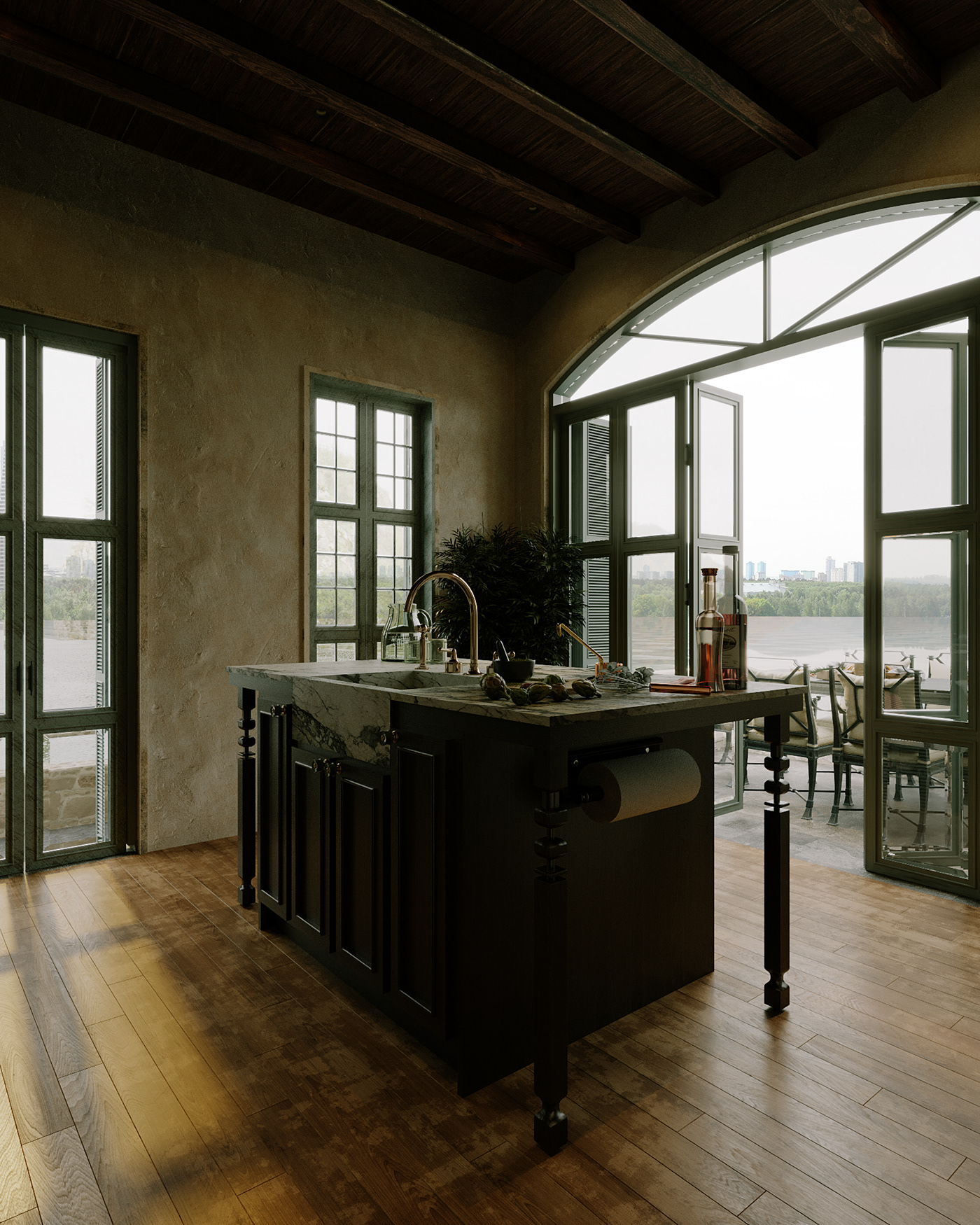 kitchen dock Italy vintage interior design  country design