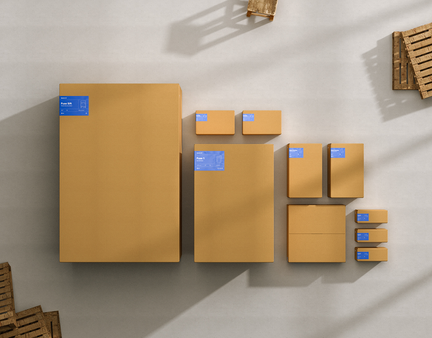 3d printing branding  cardboard design formlabs ILLUSTRATION  labels package design  Packaging