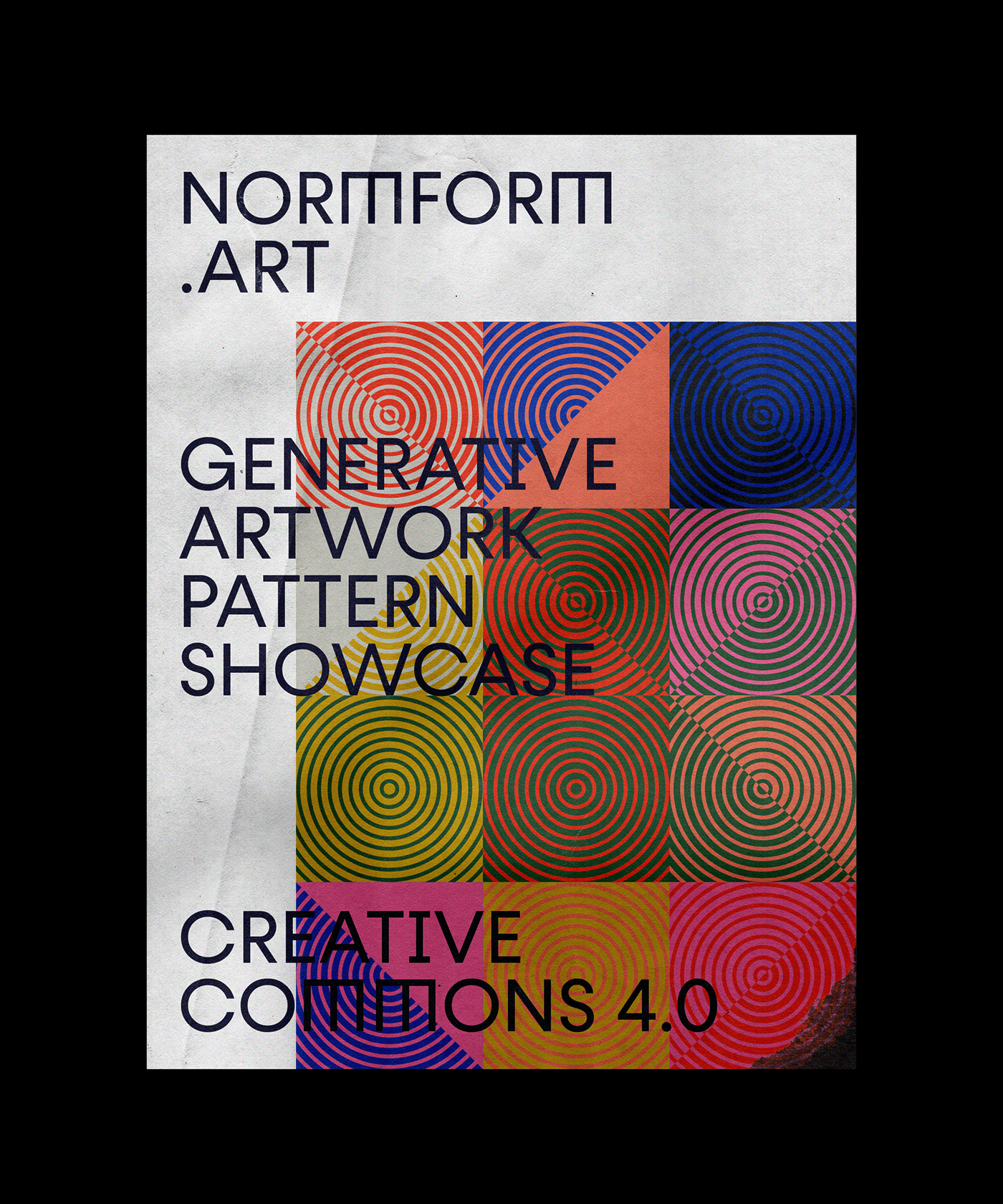 abstract artwork design generative geometric Layout pattern poster print typography  