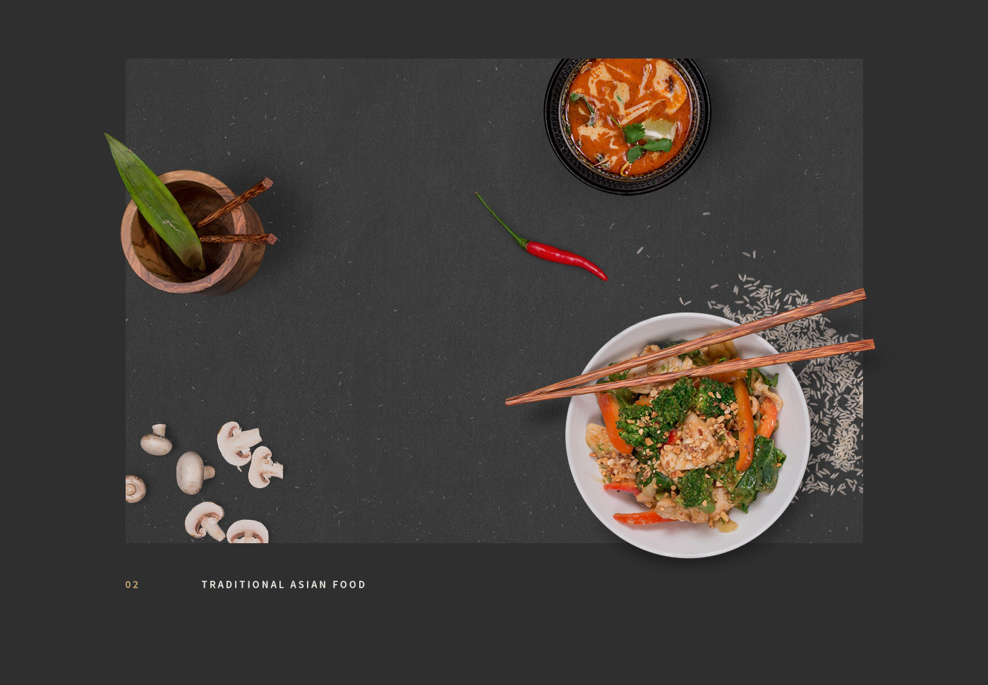asian Food  Mockup mock up free restaurant Montreal chinese menu topview