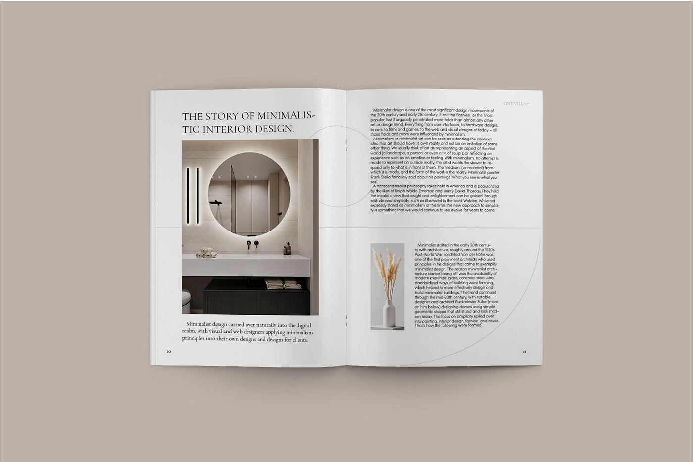 editorial font InDesign Interior interior design  Layout magazine Minimalism minimalist typography  