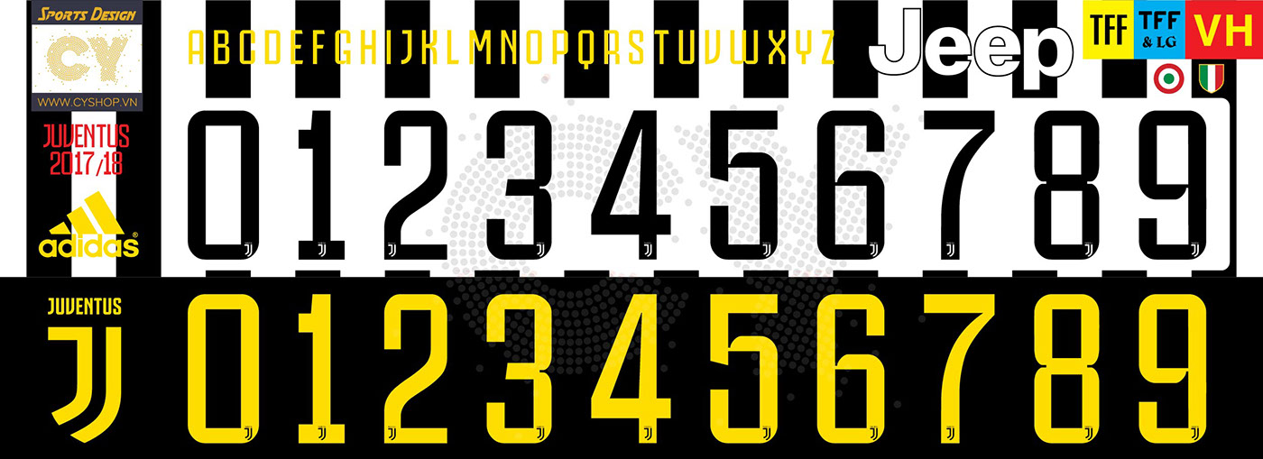 soccer jersey number fonts