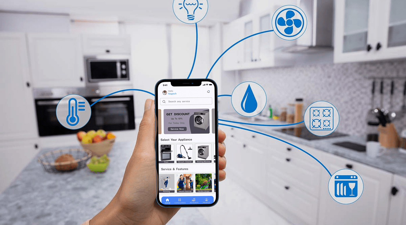 uidesign uxdesign Figma mobileapp homeservice Case Study mobile app case study Appliance Repair Aspira Design Ai Homeservice app