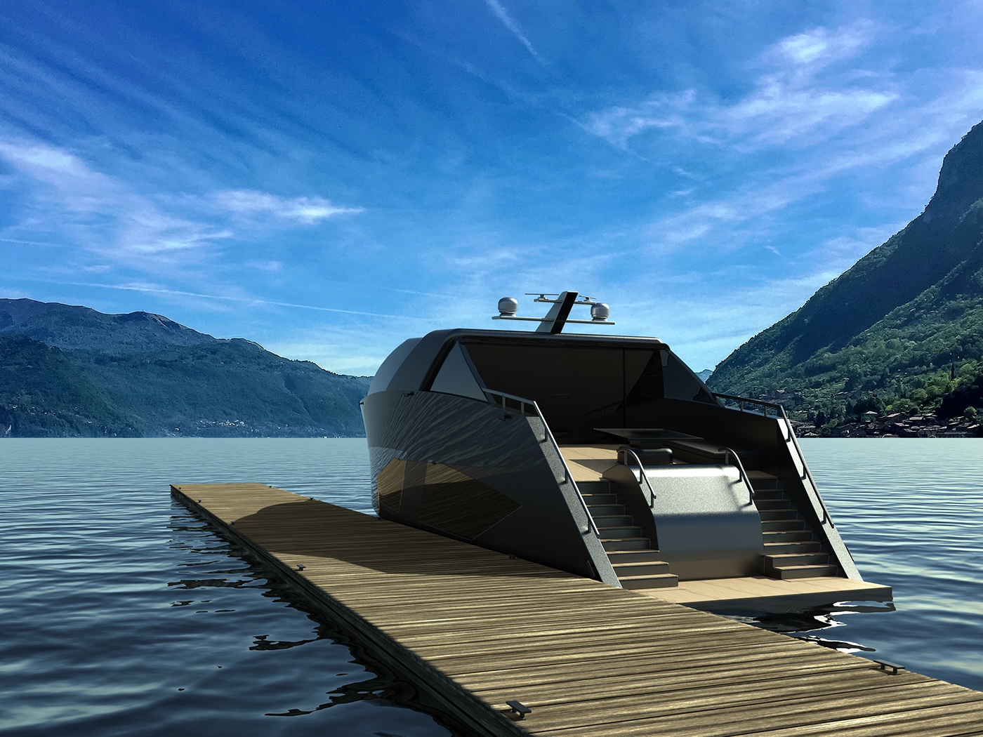 SCAD Marine Marine design industrial design  automotive   Render product design  concept yacht
