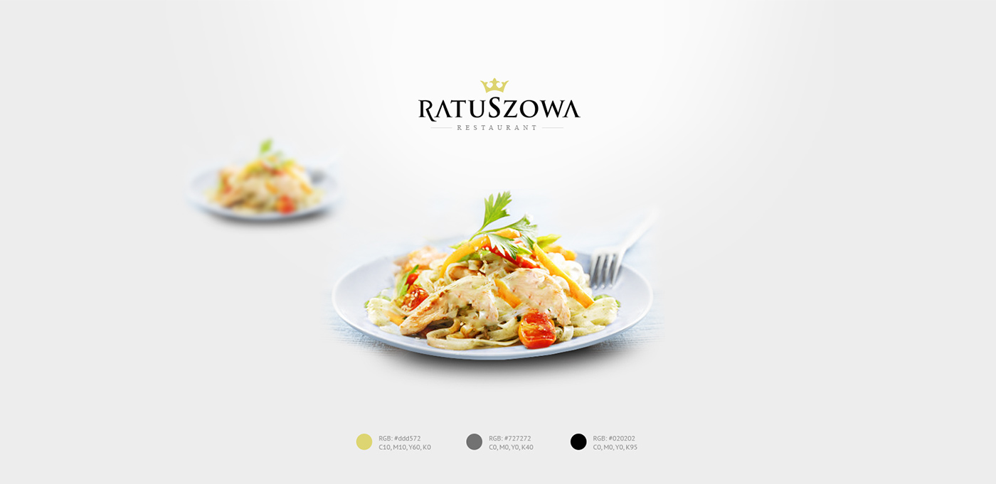 restaurant dish Web ux/ui Food  Website ID logo