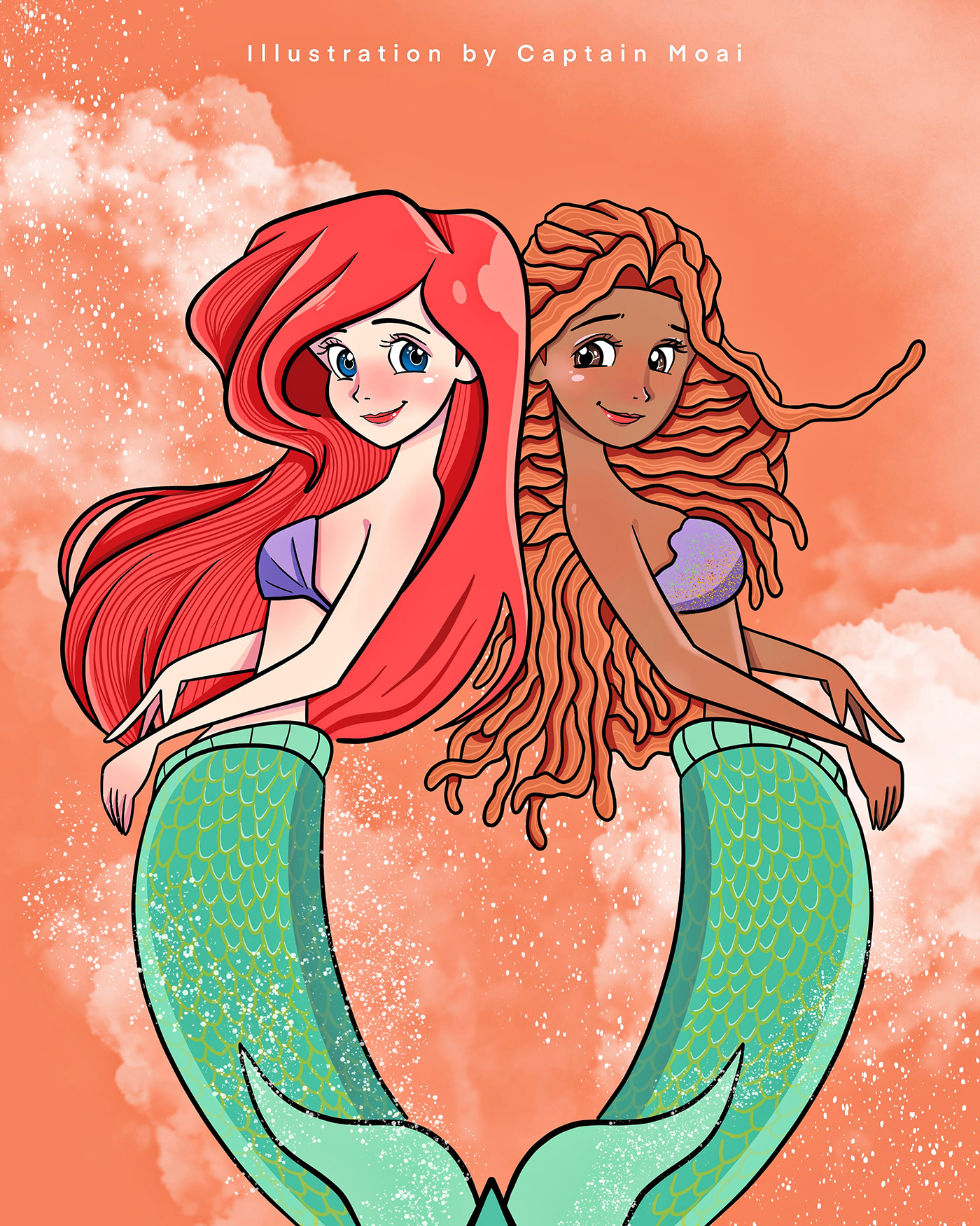 art children digital disney fanart little mermaid mermaid TALES
