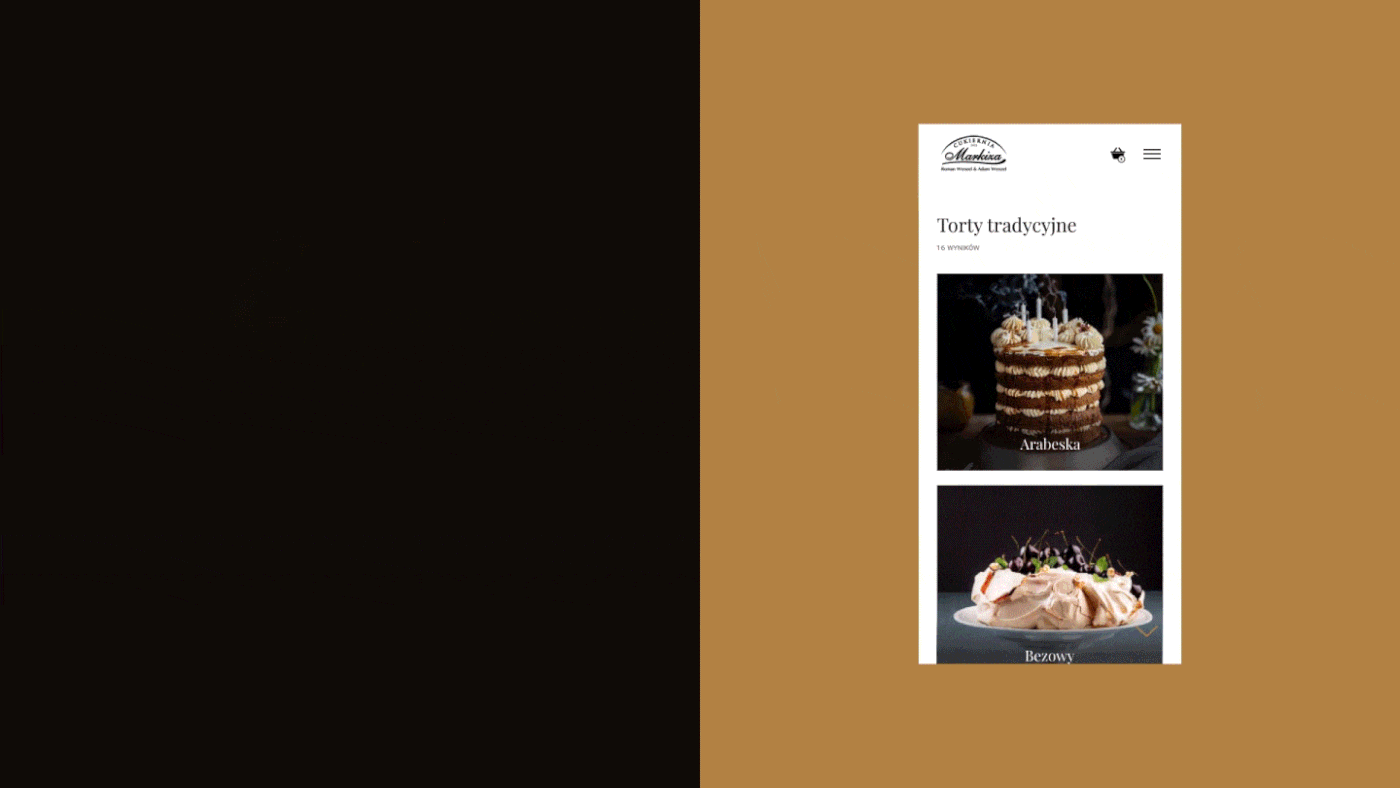 ux UI Web Design  mobile Interaction design  Patisserie bakery cakes redesign