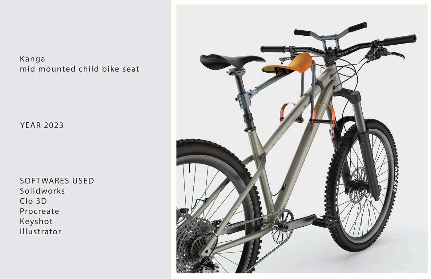 portfolio Portfolio Design industrial design  industrialdesign Solidworks design Bicycle redesign product design 