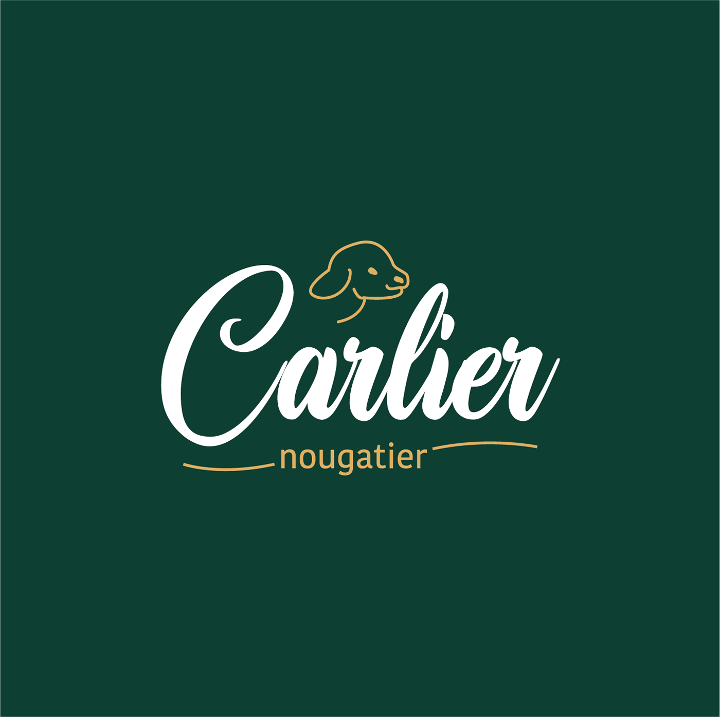 Brand Design Carlier identity logo Mockup nougatine premium redesign