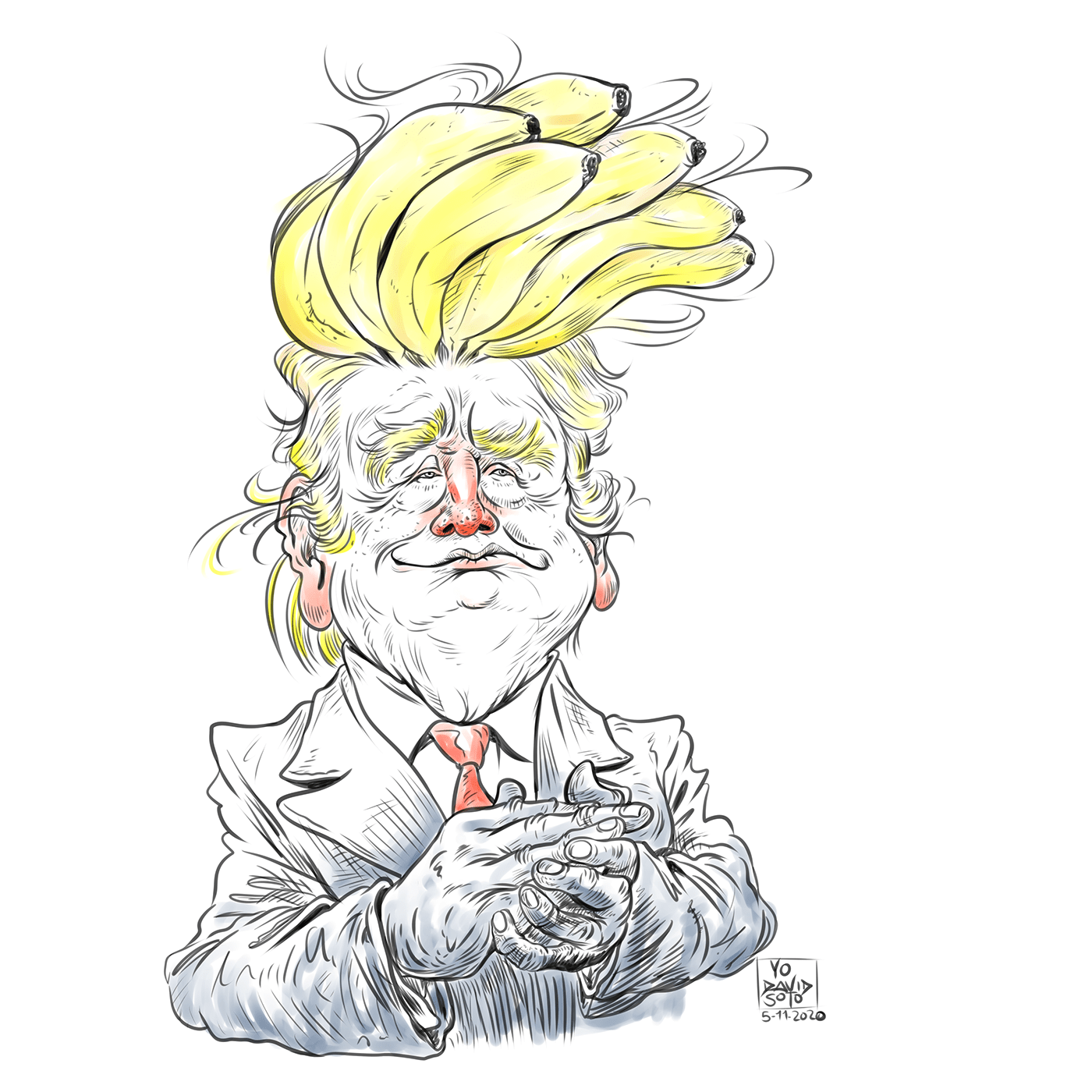 BANANAREPUBLIC caricature   digitalcaricature DigitalIllustration editorial EditorialCartoon ILLUSTRATION  news Trump usa