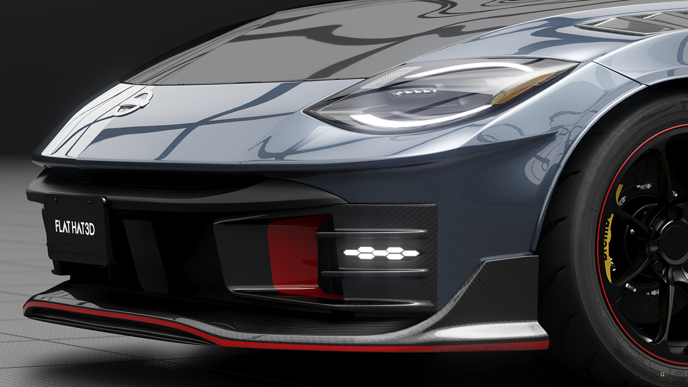 3D 3ds max automotive   car CGI Nissan Render Vehicle visualization vray