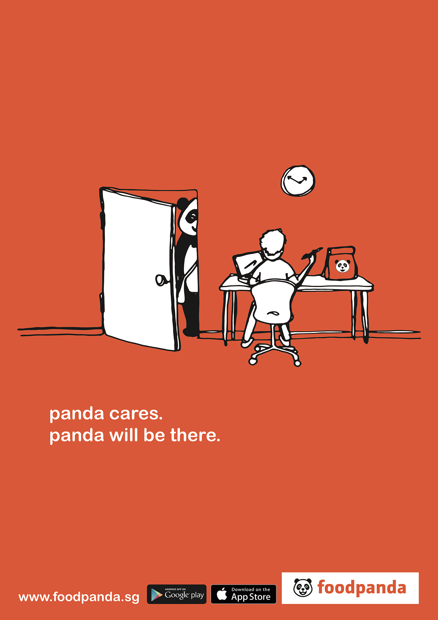 foodpanda delivery Advertising  campaign poster