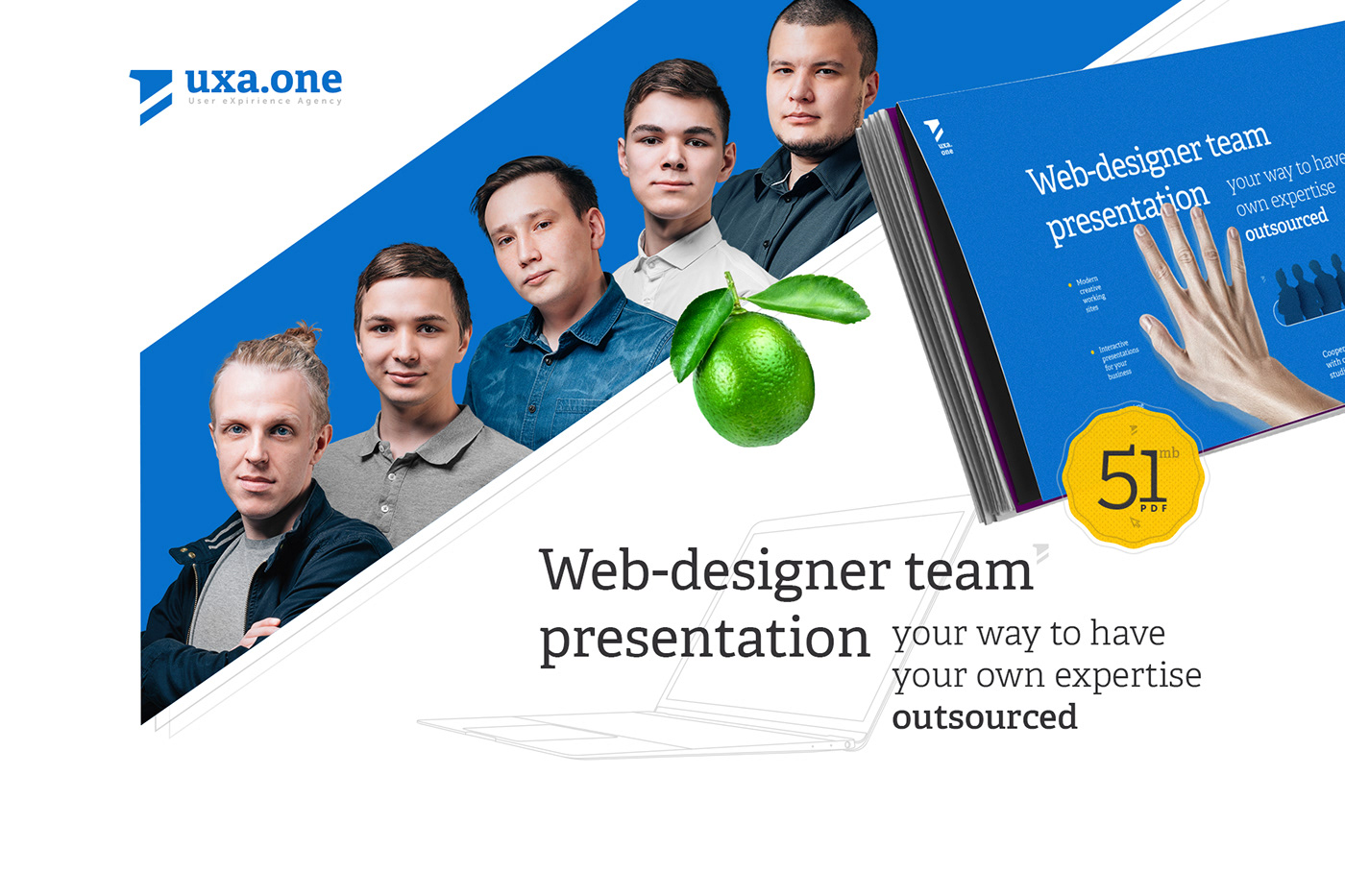 design UI/UX Web team Work  presentation site portfolio branding  uxa.one
