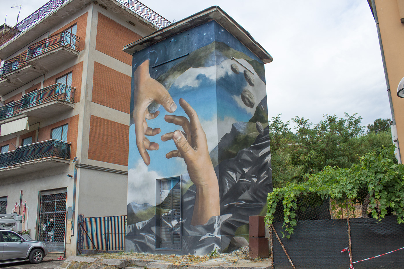 metaphisic Mural oniro pontecorvo San Giovanni Battista Street Art  streetart urban art Urbanart