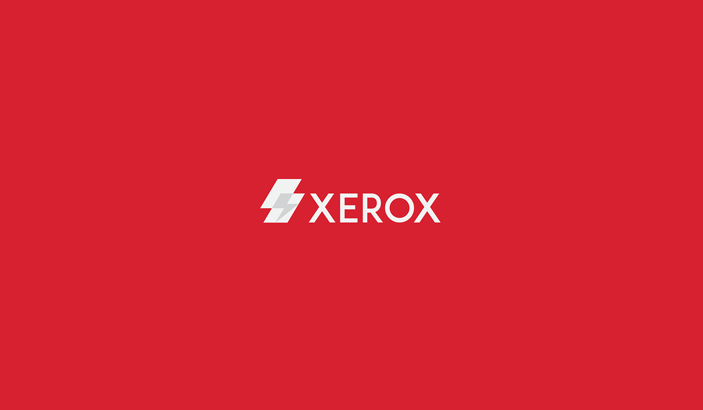 rebranding logo minimal creative idea Xerox