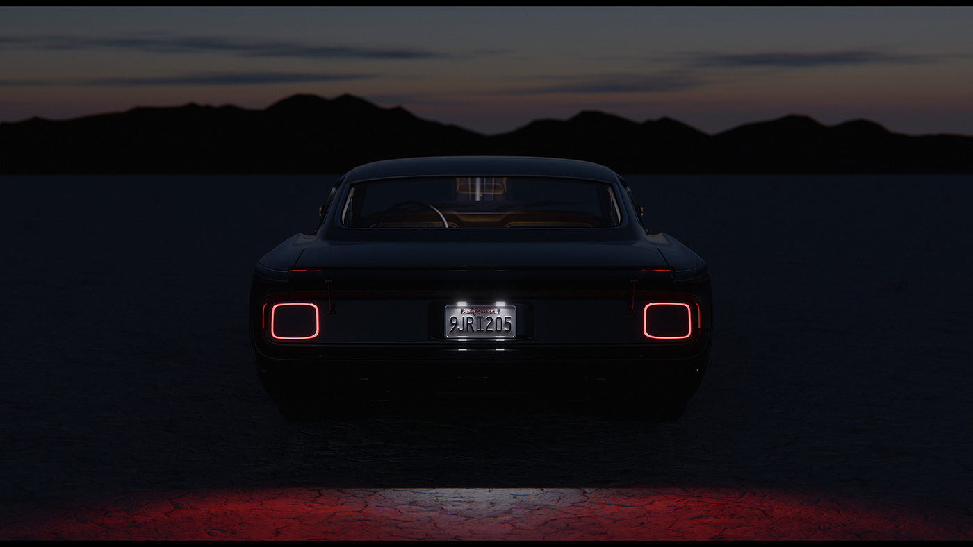 Ford Mustang automotive   CGI Render 3D blender3d 3d modeling FordMustang