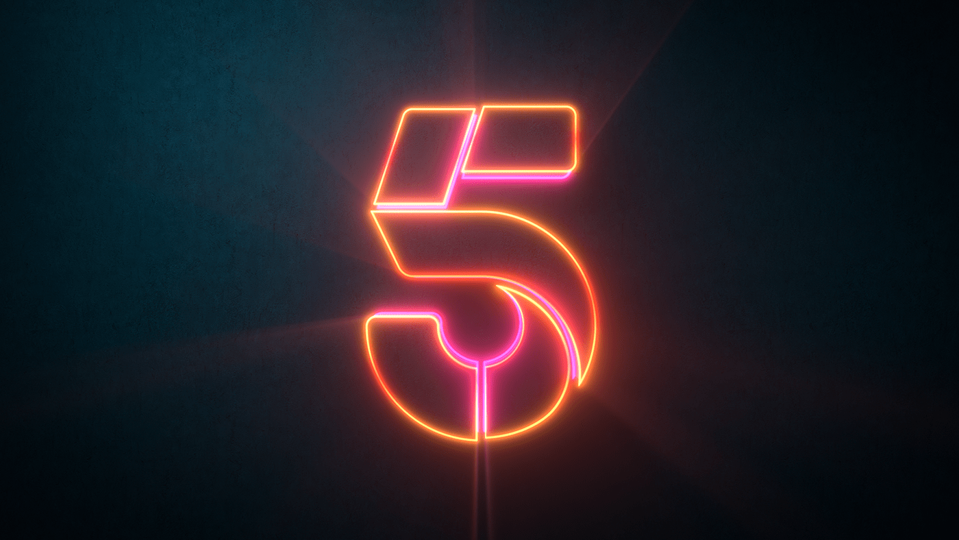 brand Channel 5 identity logo tv visual identity