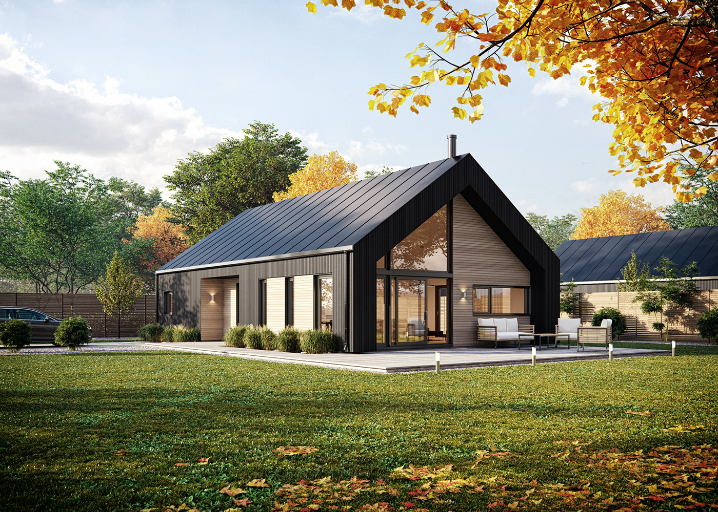 architecture norway Sweden contemporary houses CGI visualization archviz 3D visualisering