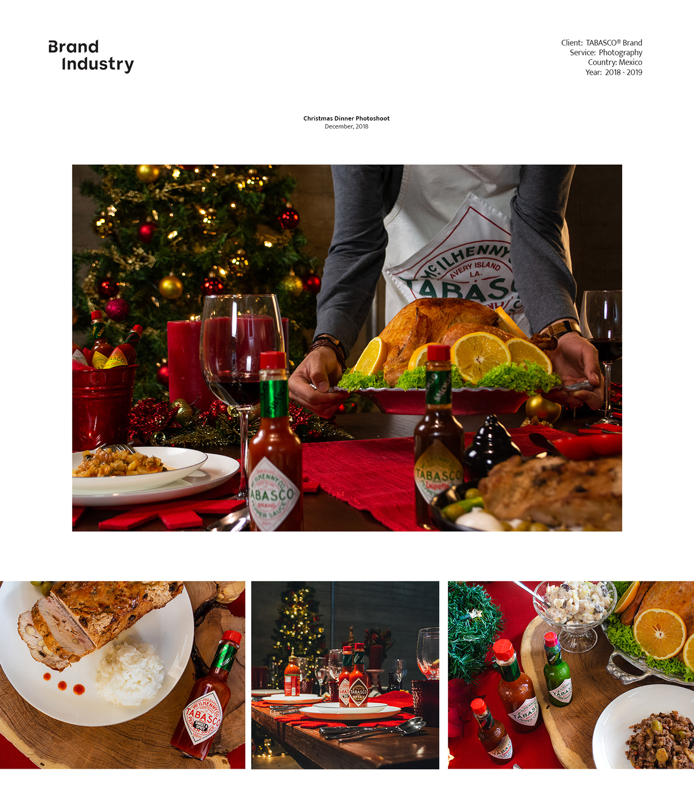 tabasco sauce brand industry Christmas Food  Photography  food design food photography
